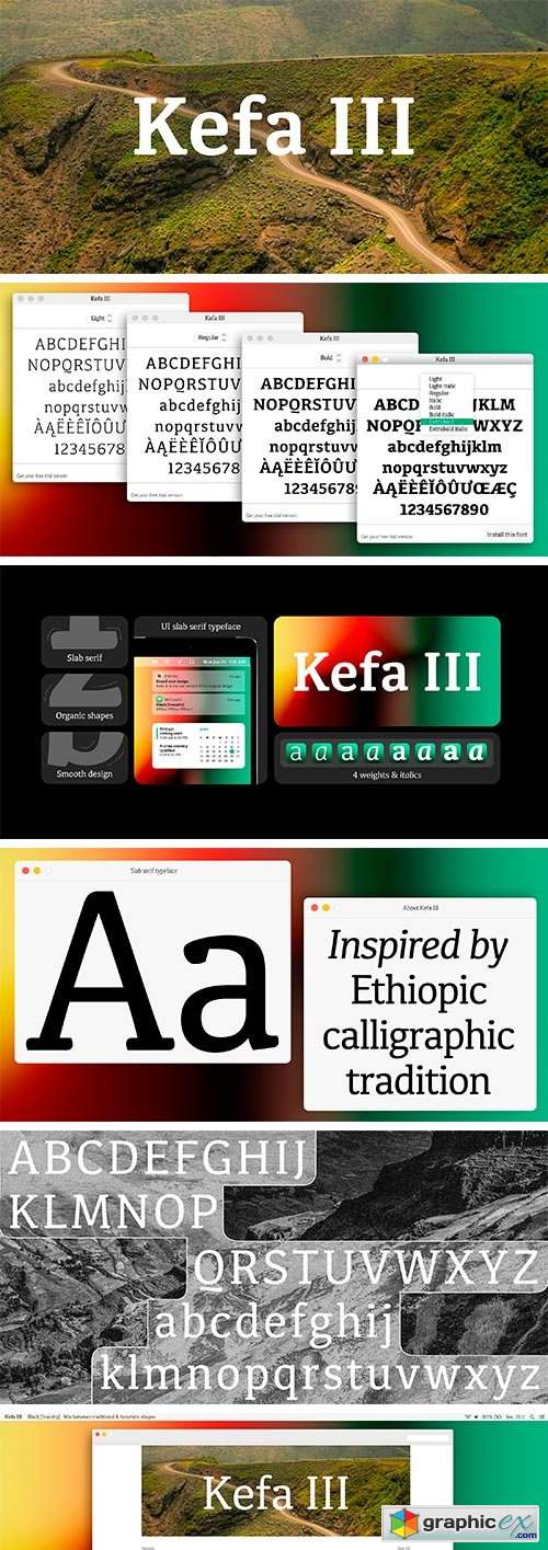  Kefa III Font Family 