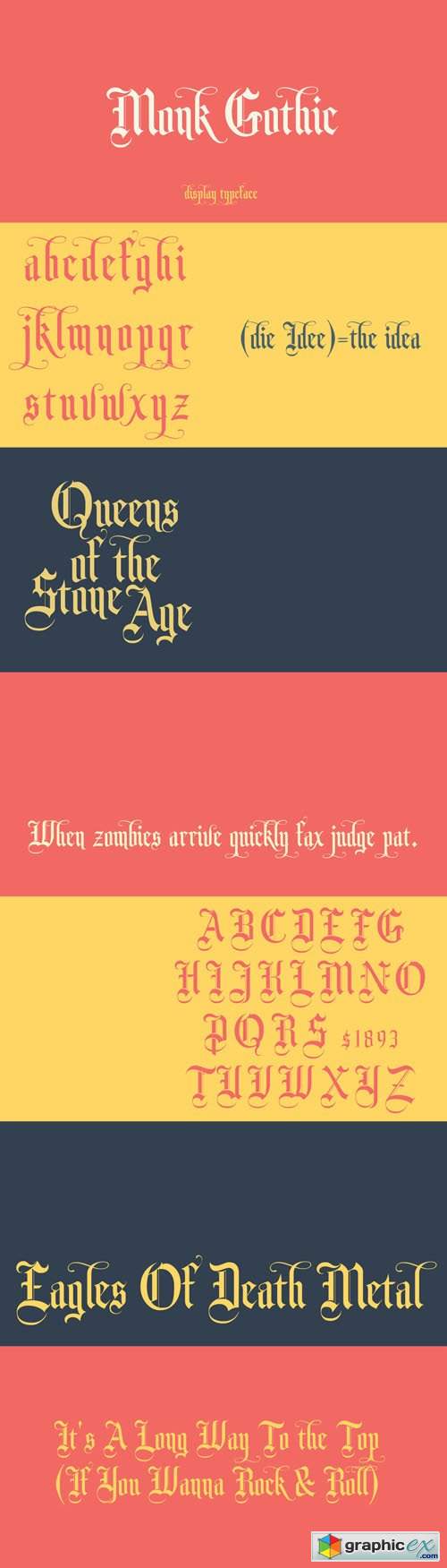  Monk Gothic Display Font 