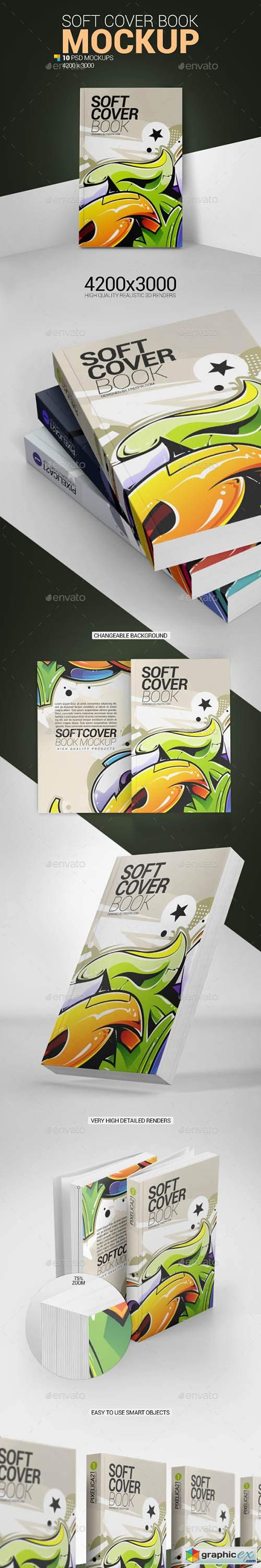 Soft Cover Book Mockup 25221896