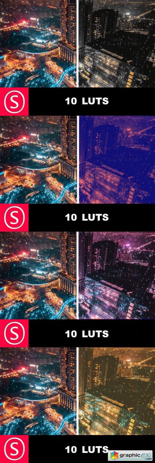  10 LUTs Pack 