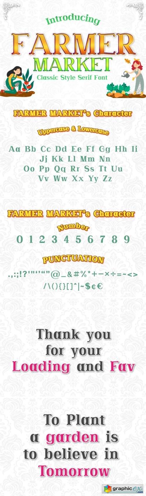  Farmer Market Font 
