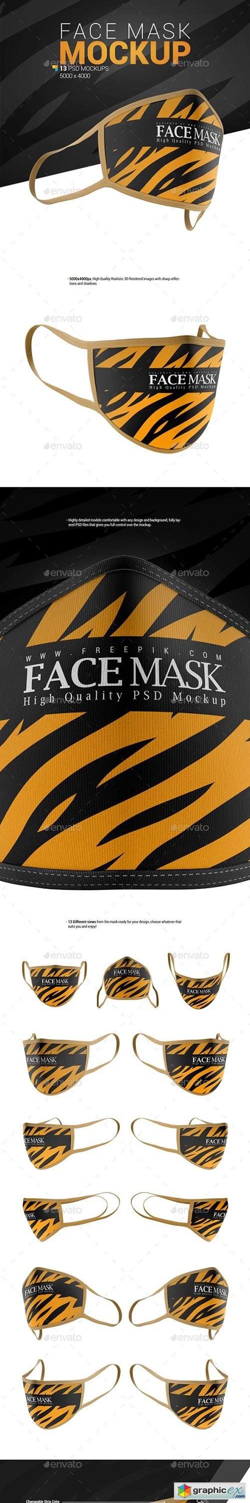 Face Mask Mockup 26980872