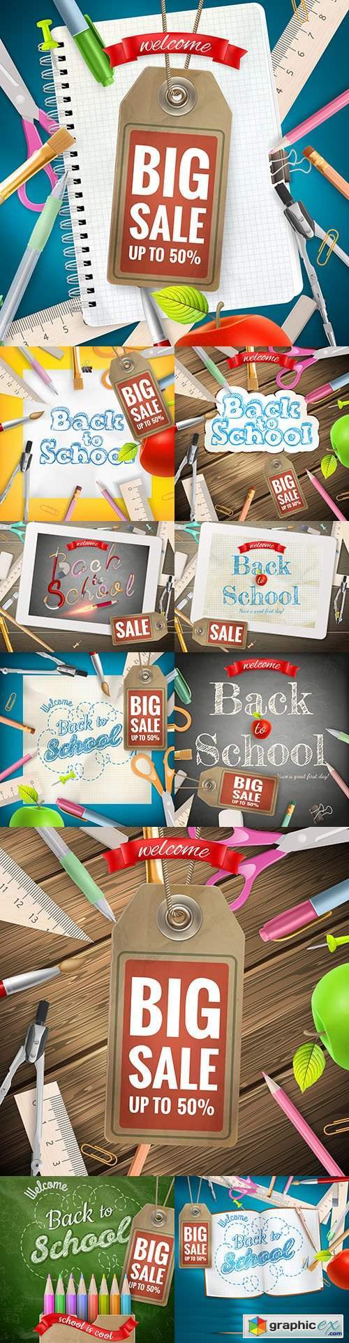 Back to school and accessories collection illustration 47