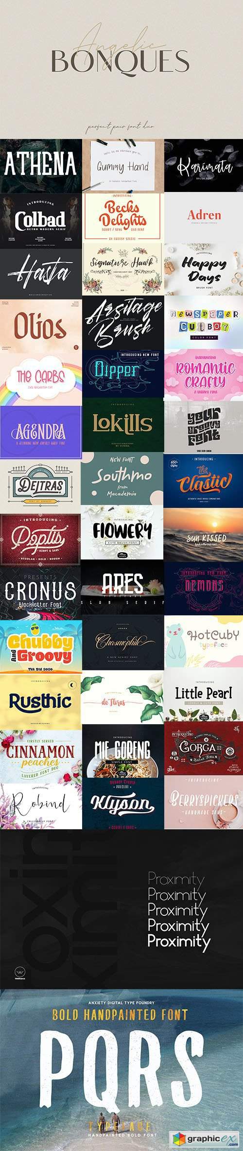  Super Fonts Pack Vol.2 [Aug/2020] - 42 Fonts 