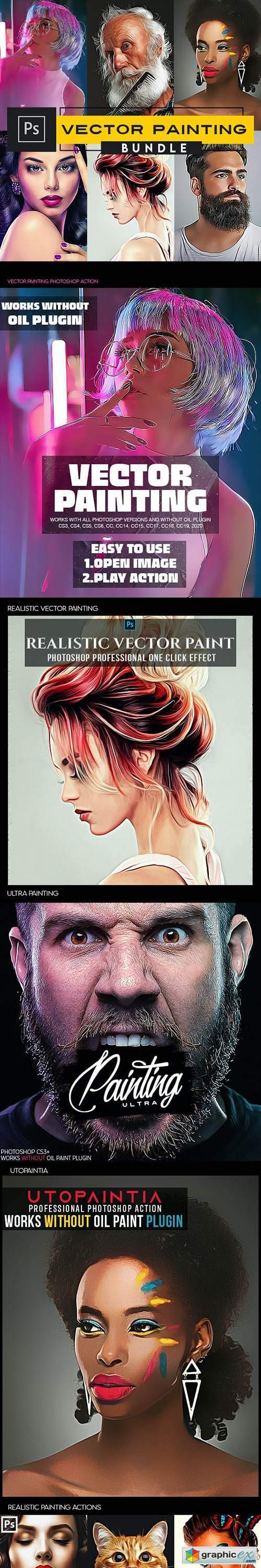 Vector Painting Photoshop Actions » Free Download Vector Stock Image ...