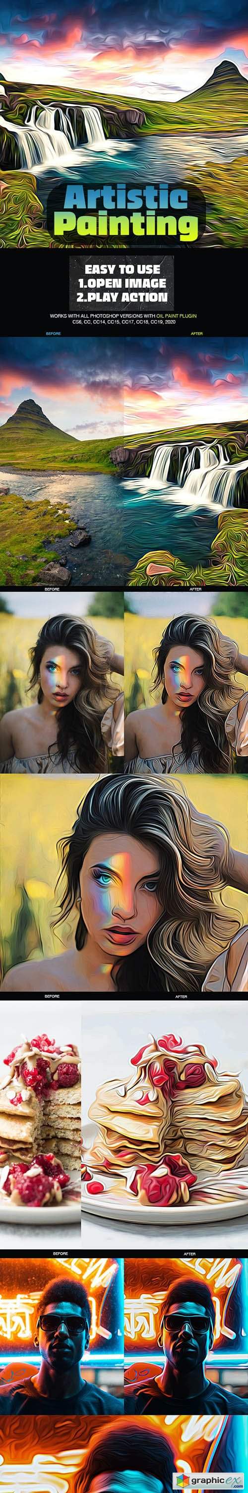  Artistic Painting Photoshop Action 26590064
