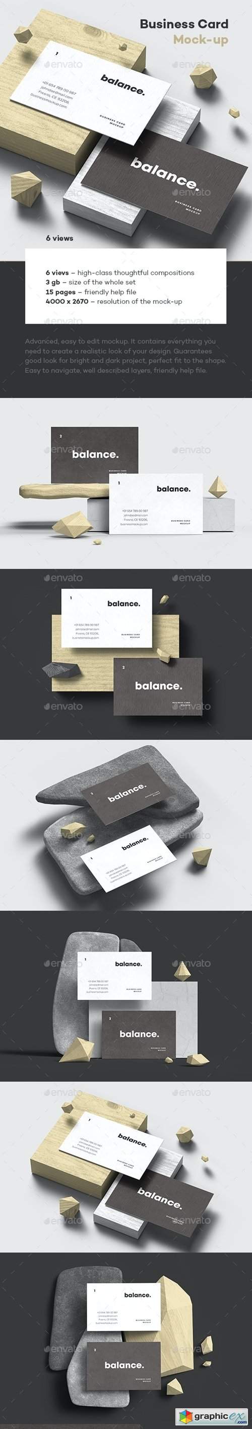 Business Card Mock-up 85x55 