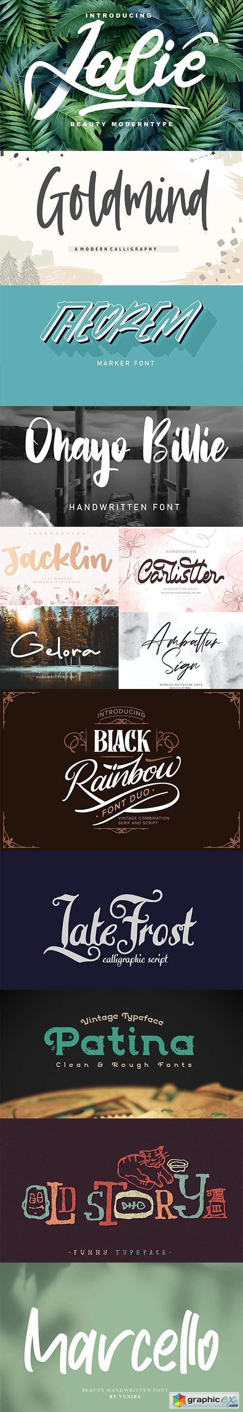  13 Creative Fresh Fonts Collection 