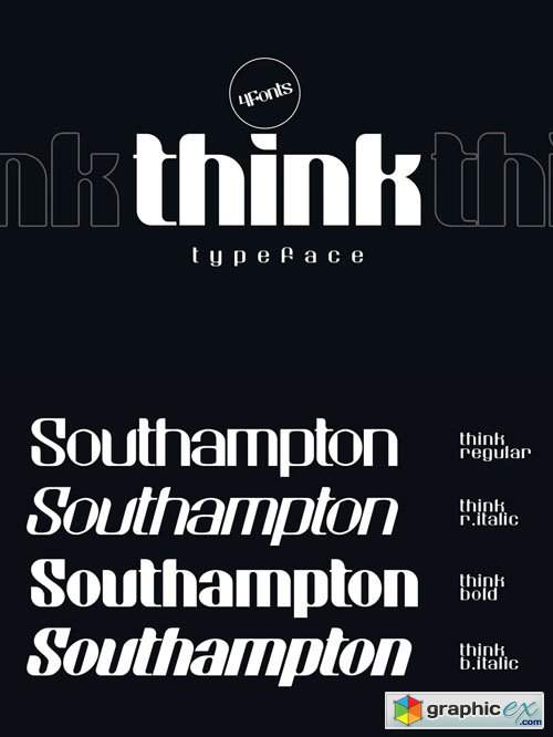 Think Typeface [2-Weights] 