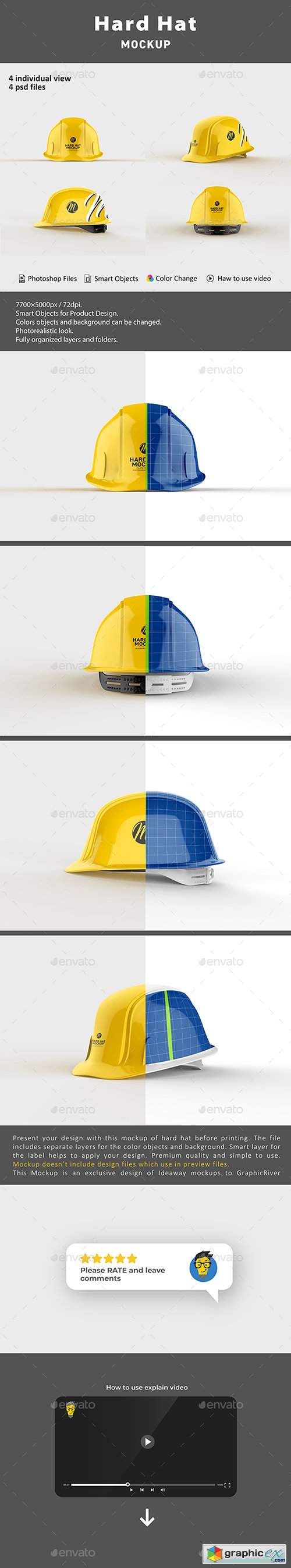 Download Hard Hat Mockup » Free Download Vector Stock Image Photoshop Icon