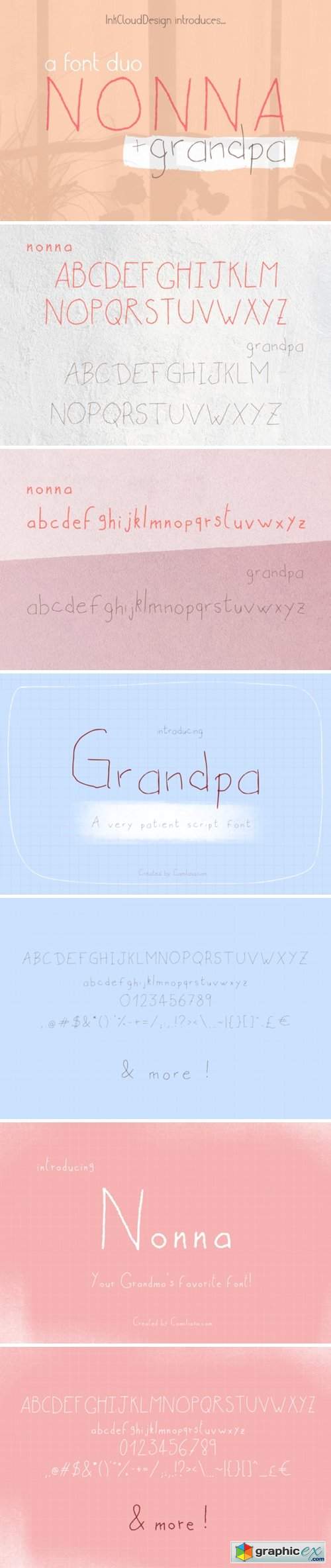  Nonna + Grandpa Font 