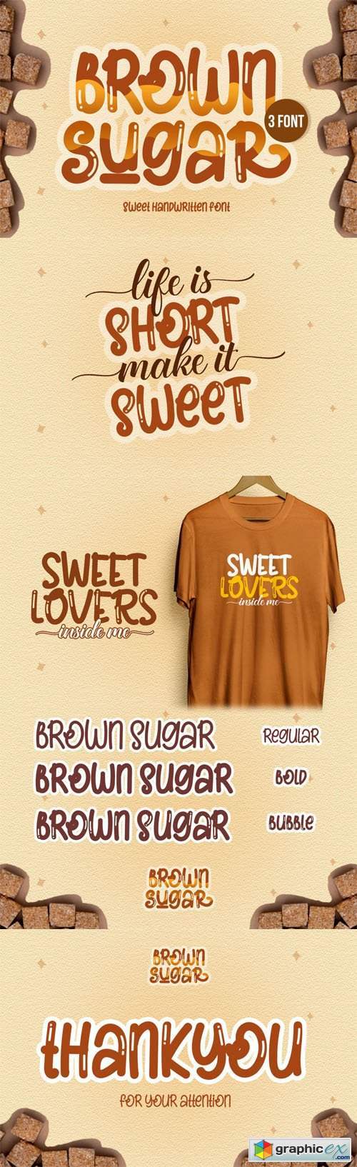 Brown Sugar - Sweet Handwritten Font [2-Weights]