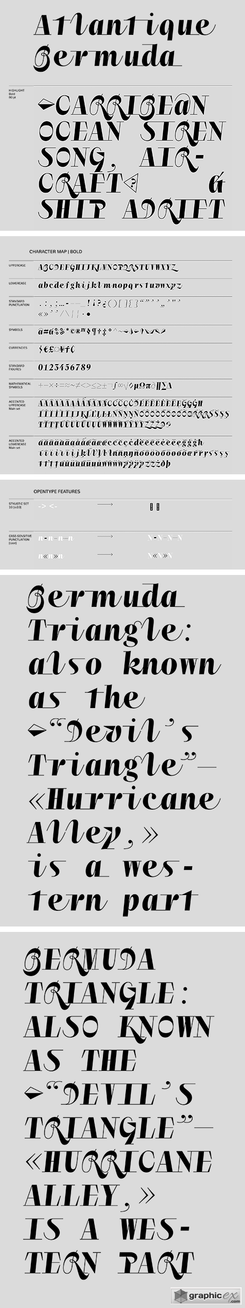  Atlantique Bermuda Display Typeface 