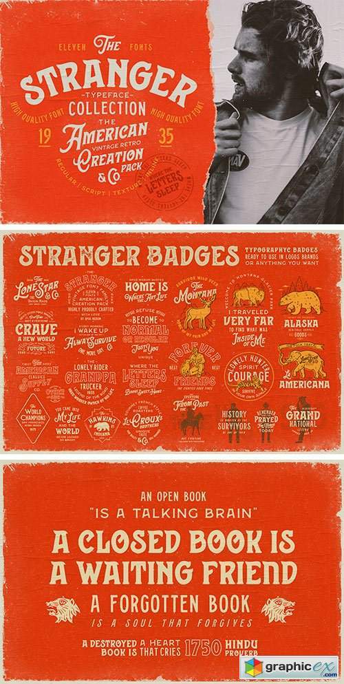 Stranger Font Collection + Extras