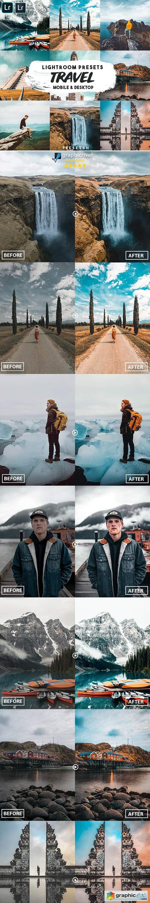 Travel insta Lightroom Presets Mobile & Desktop