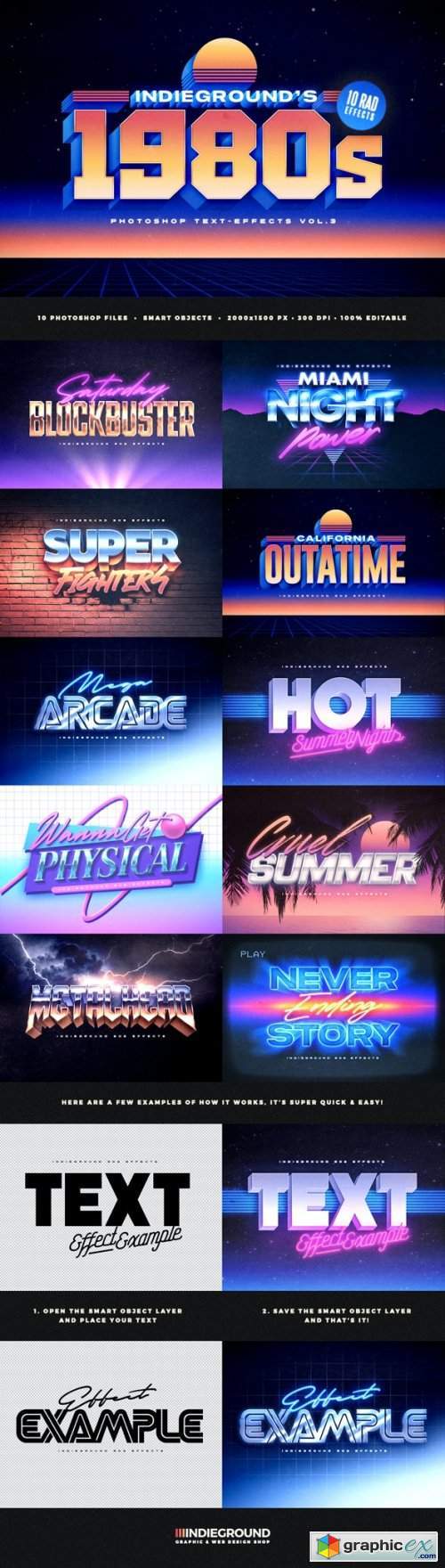 80s Text Effects Vol.3