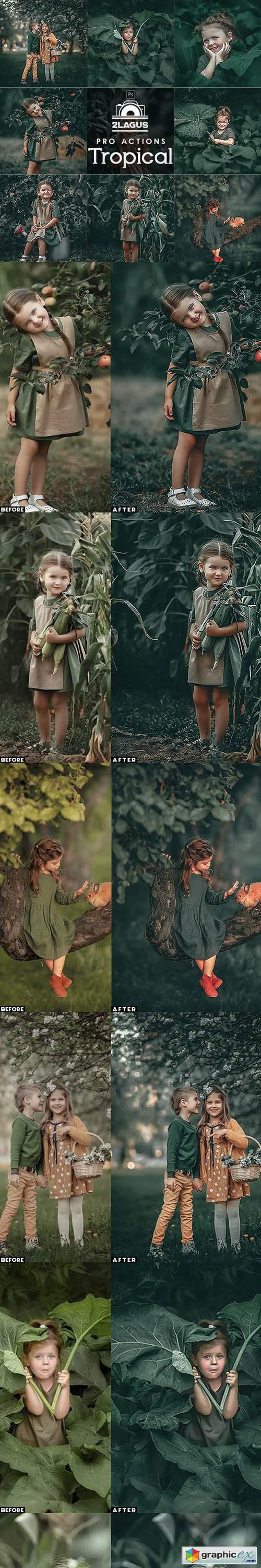 Tropical Photoshop Actions