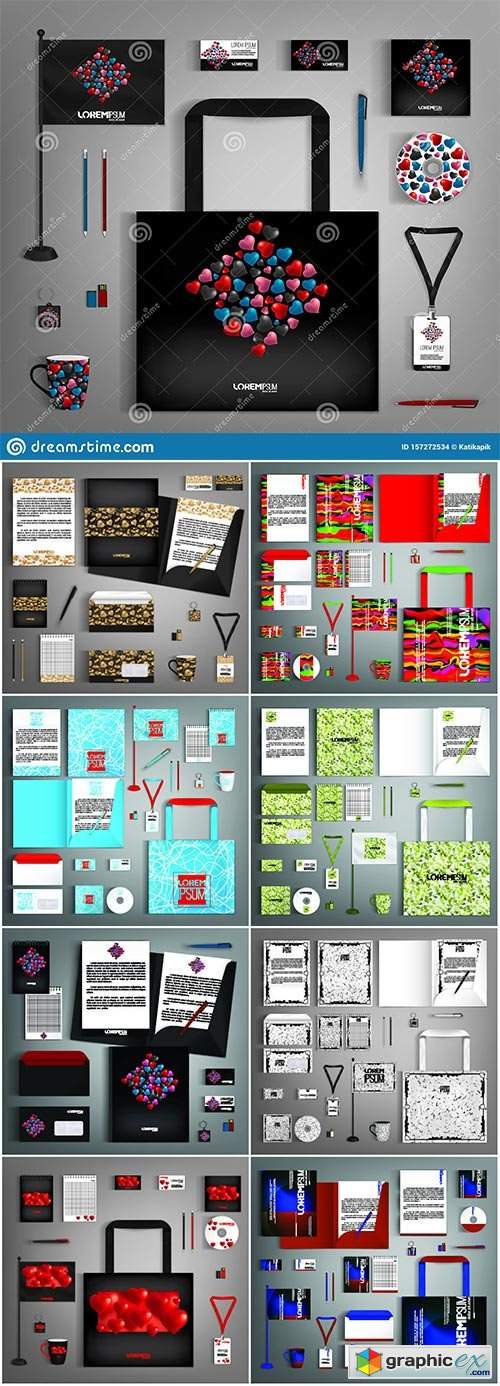  Corporate identity template with colorful design # 3 
