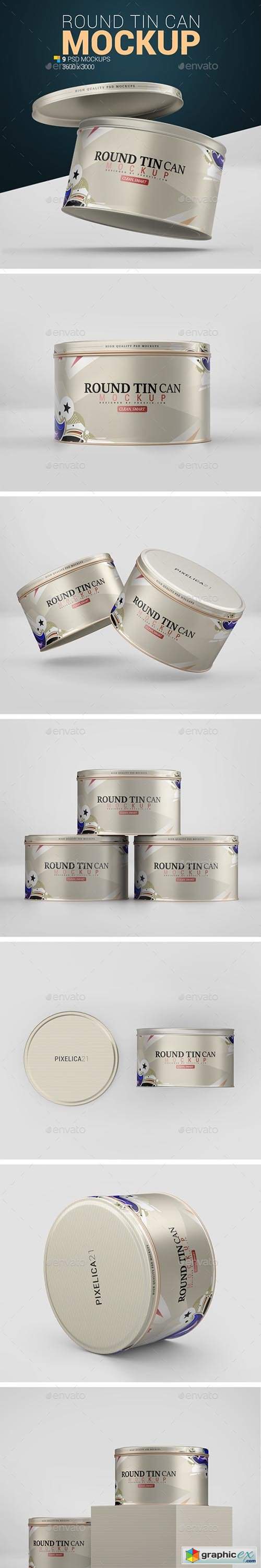  Round Tin Can Mockup 