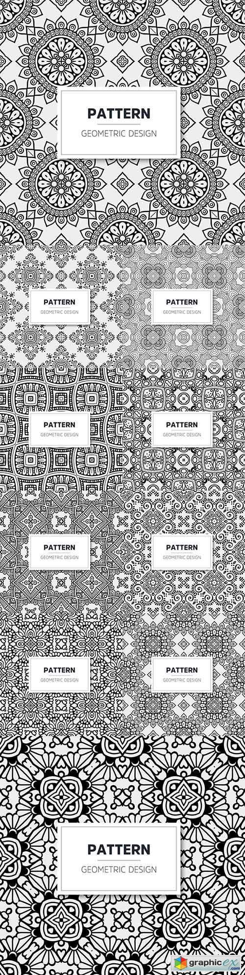 Luxurious mandala pattern geometric design