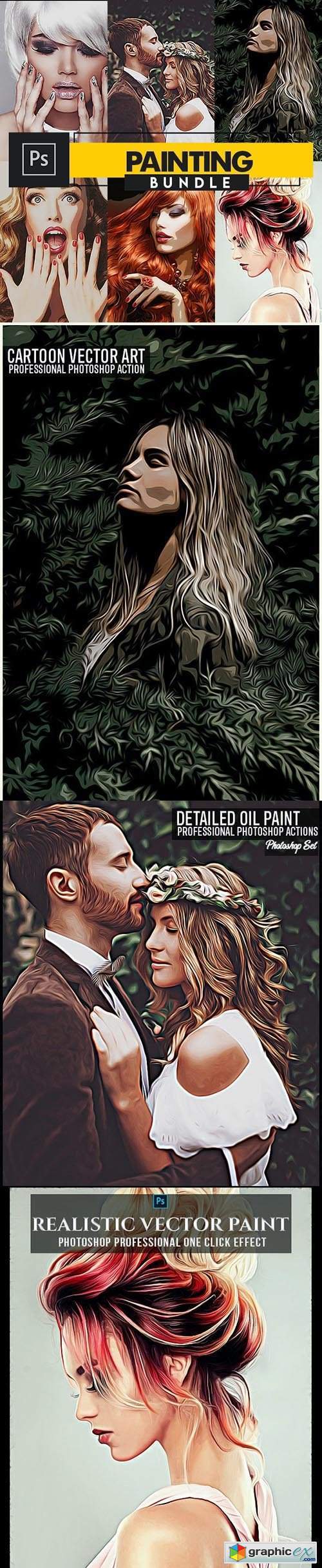 Painting Photoshop Actions Bundle