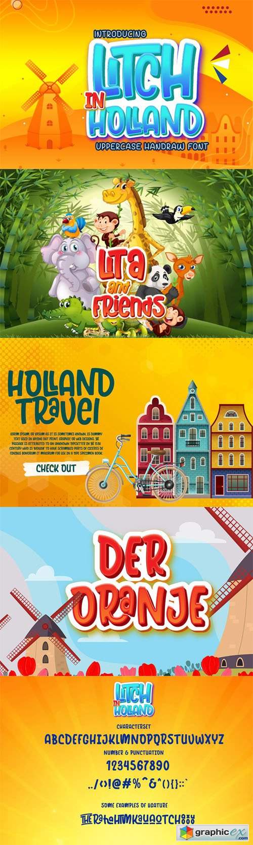  Litch in Holland - Uppercase Font 