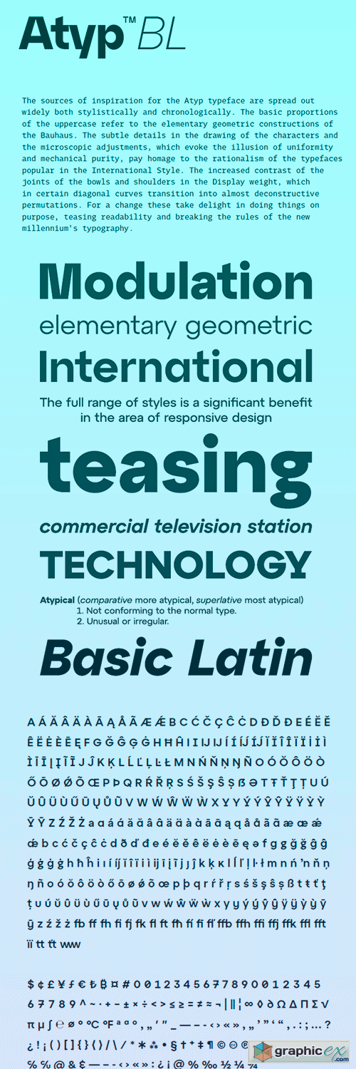  Atyp BL Font Family 