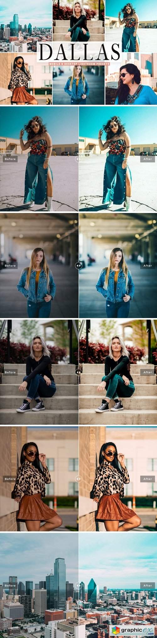  Dallas Mobile & Desktop Lightroom Presets 