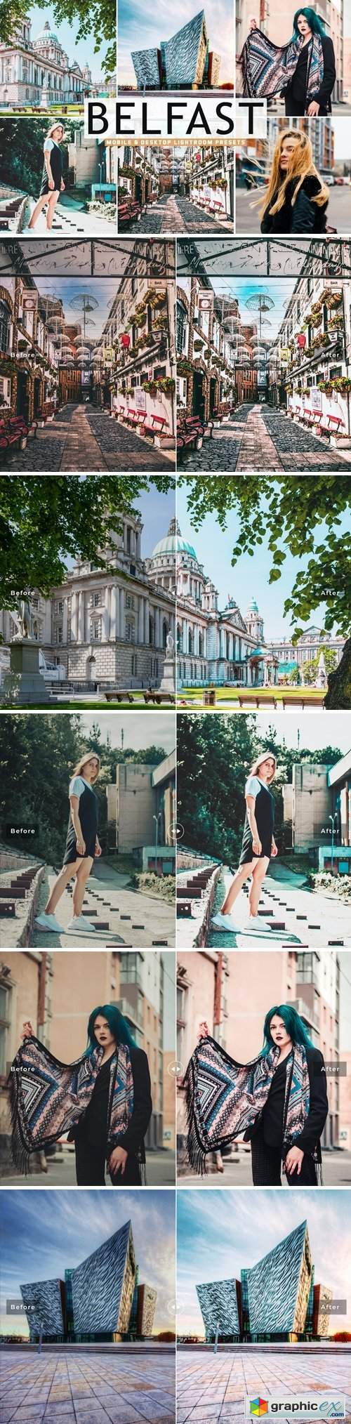  Belfast Mobile & Desktop Lightroom Presets 