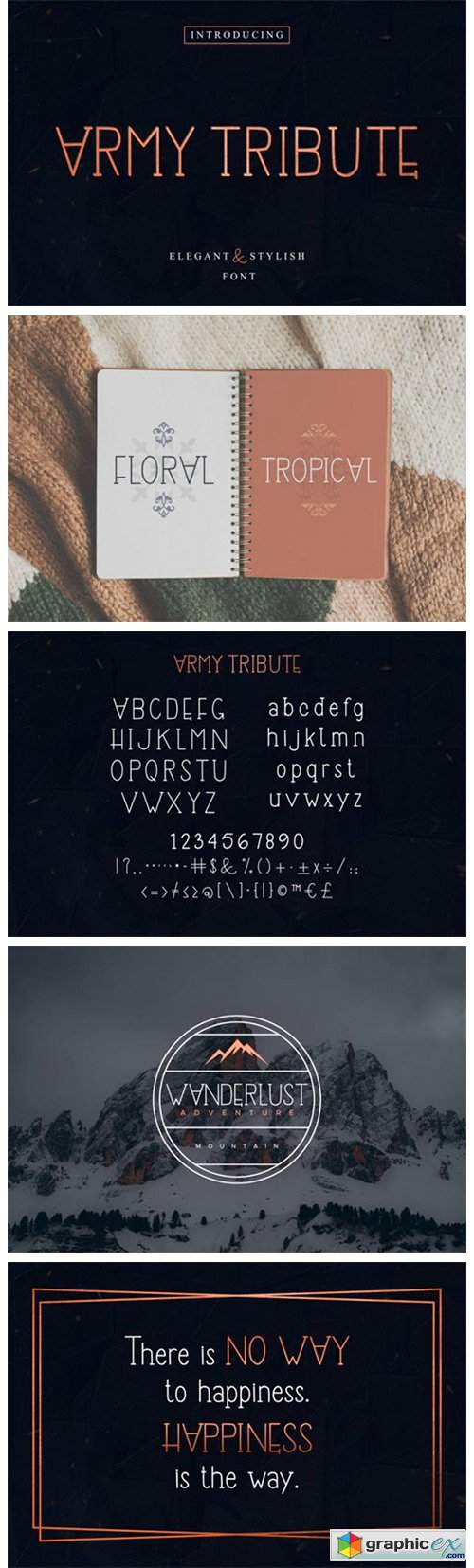  Army Tribute Font 