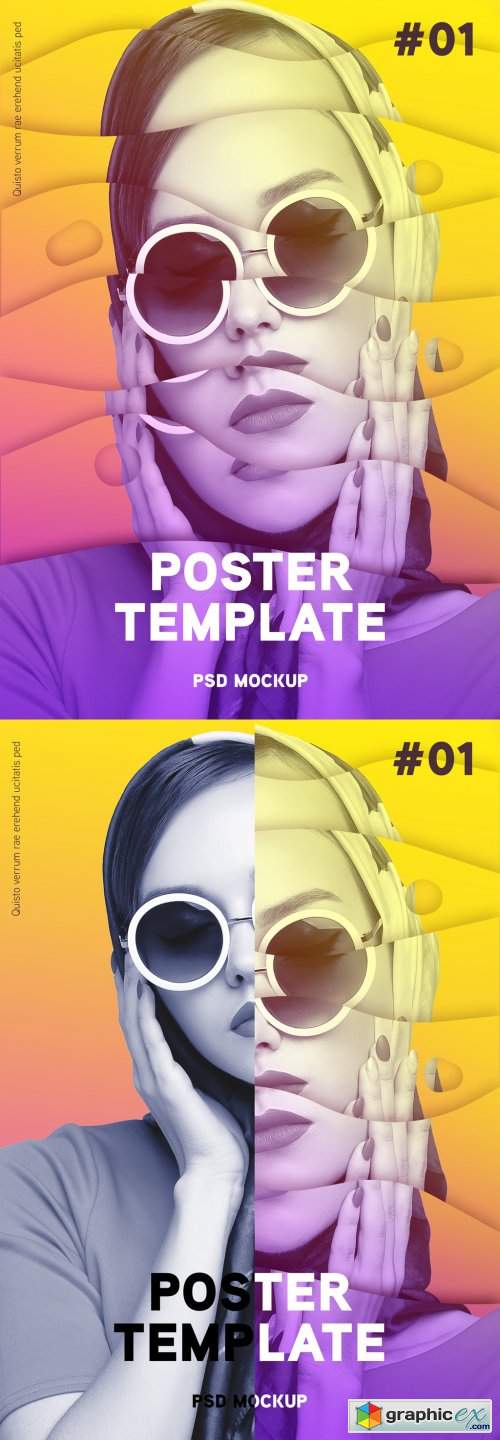  Modern Poster Design Photo Effect 