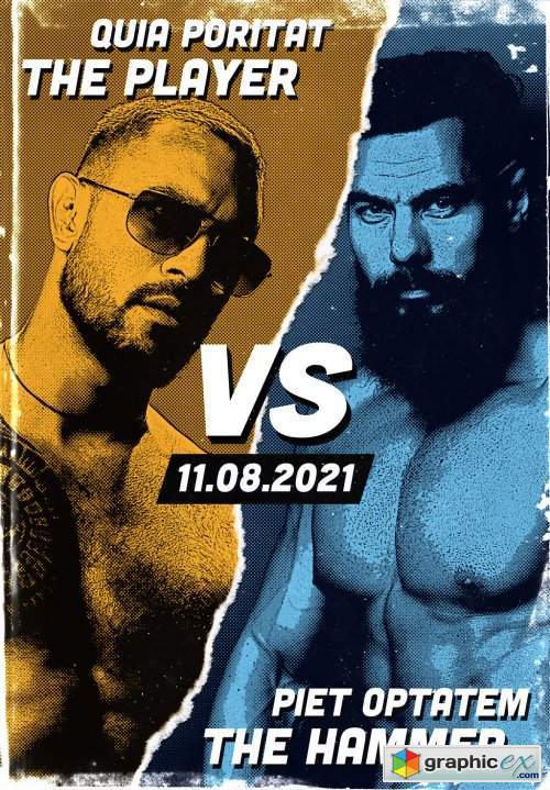 Sport Match Style Poster Photo Effect
