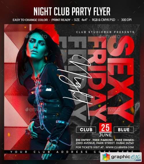 Night Club Party Flyer 28450646