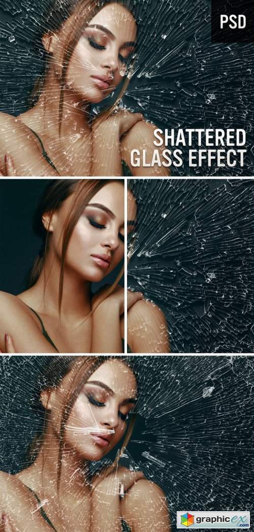 Shattered Glass Photo Effect
