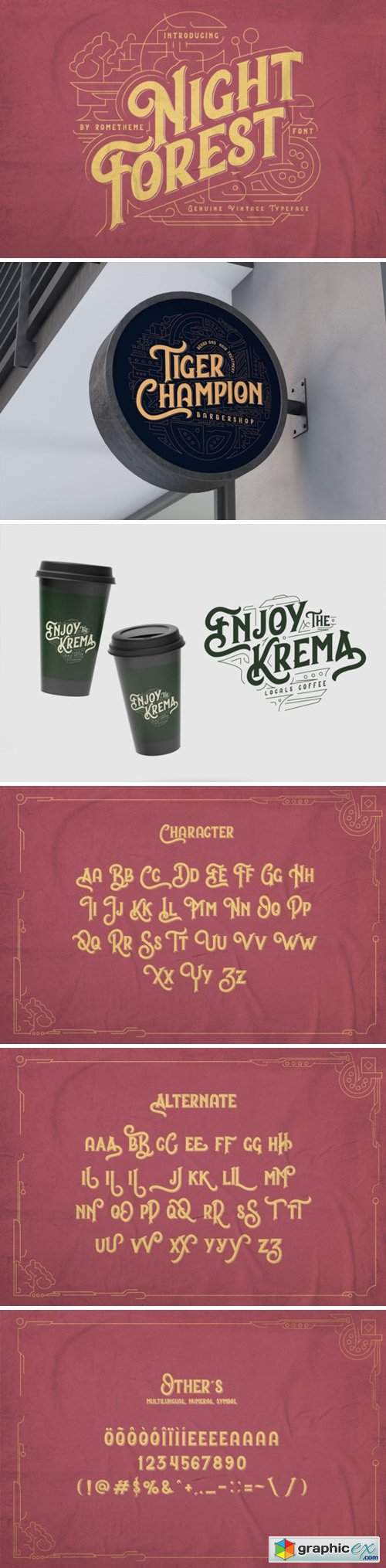  Night Forest Font 