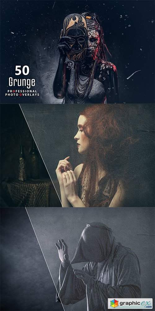  50 Grunge Photo Overlays 