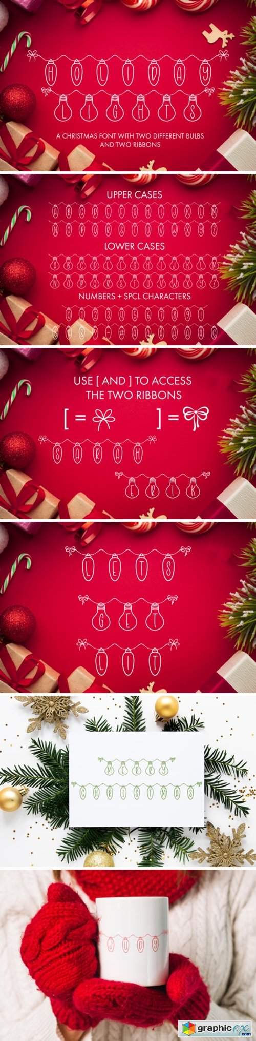  Holiday Lights Font 