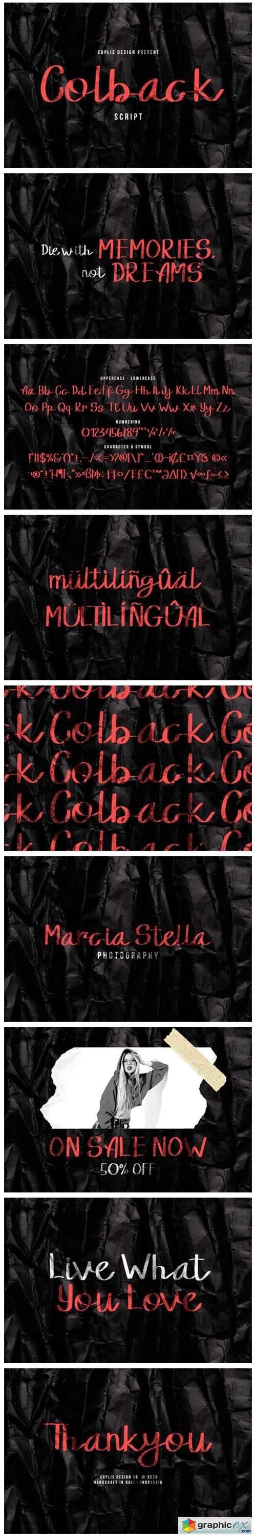 Colback Font