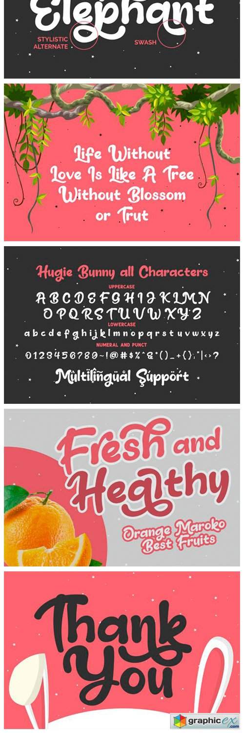  Hugie Bunny Font 