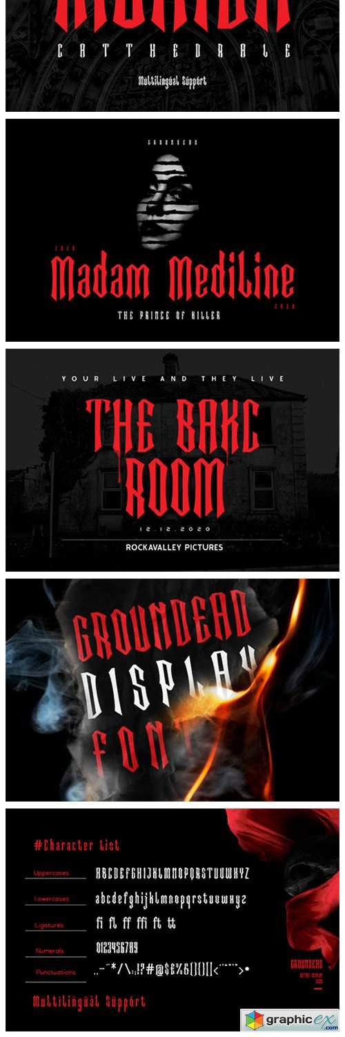  Groundead Font 