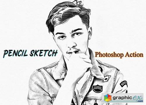 Pencil Sketch Photoshop Action 4822405 » Free Download Vector Stock