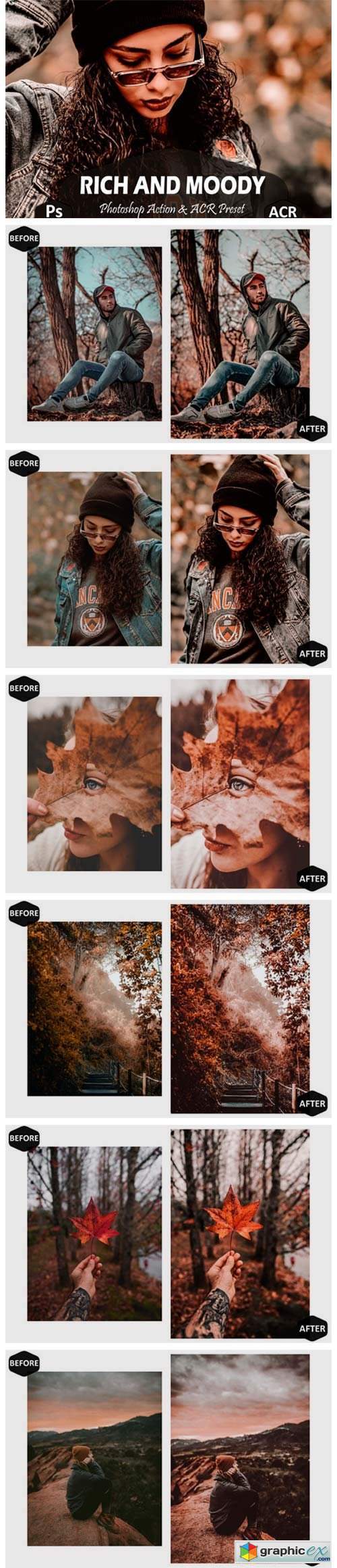 10 Rich and Moody Photoshop Actions