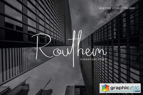  Routhem - Signature Font 