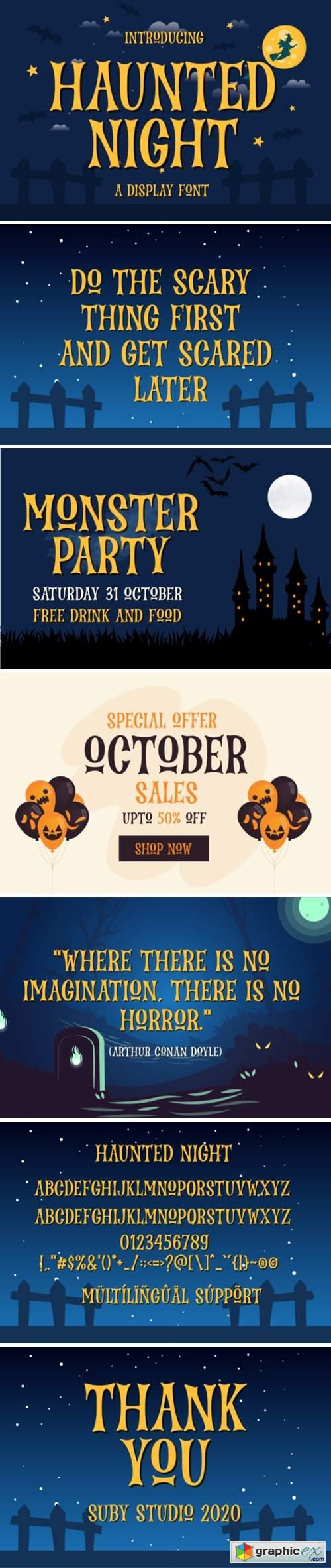  Haunted Night Font 