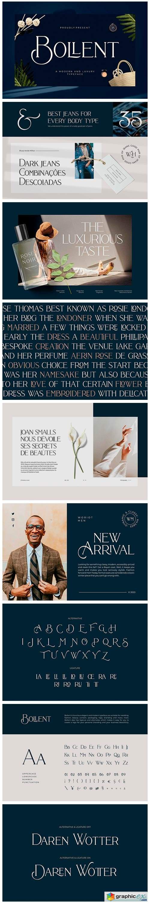 Bollent - Modern And Luxury Typeface 