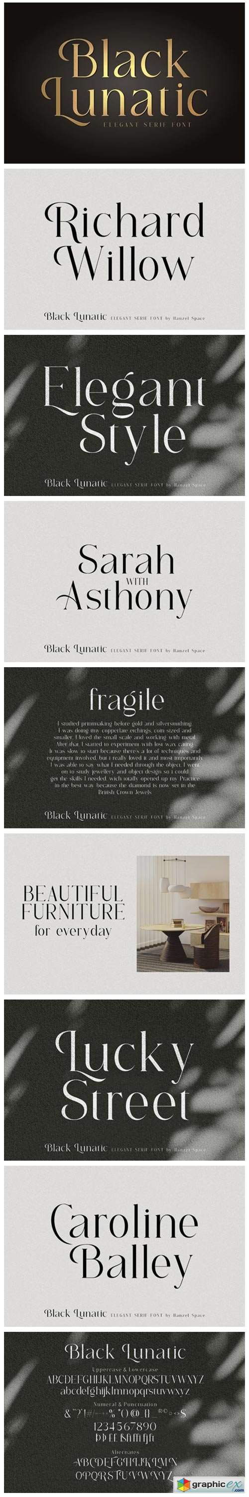  Black Lunatic Font 