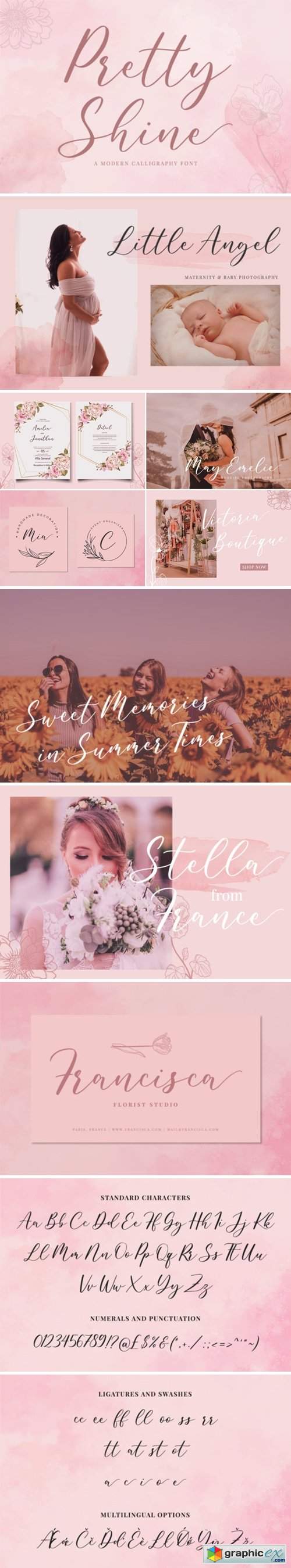  Pretty Shine Font 