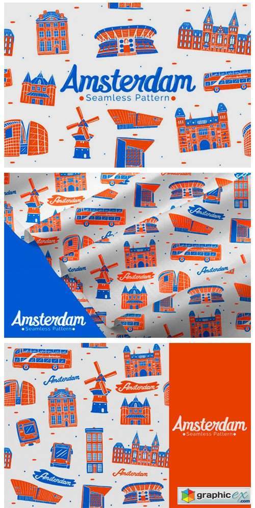 Amsterdam Seamless Pattern