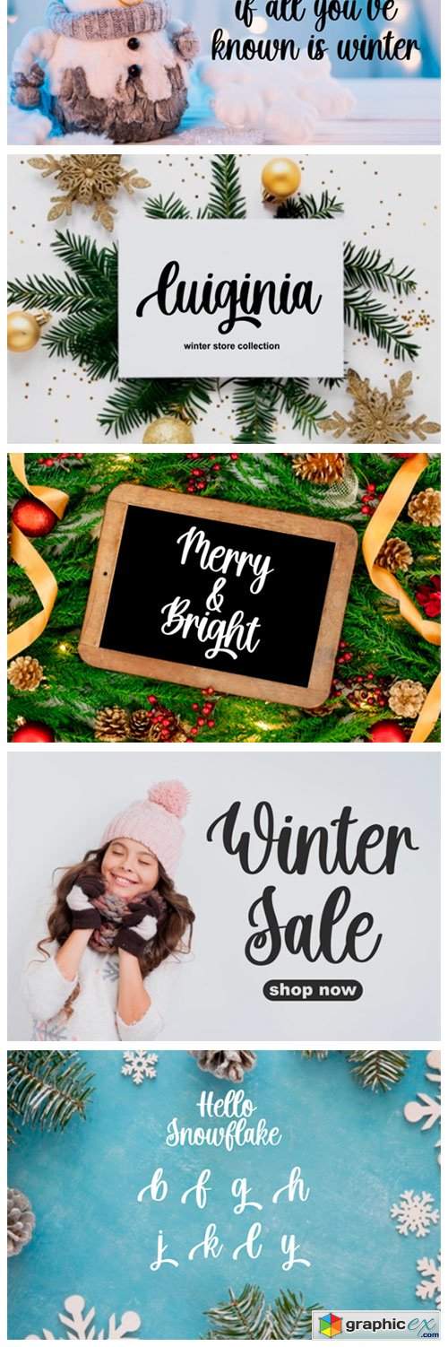  Hello Snowflake Font 