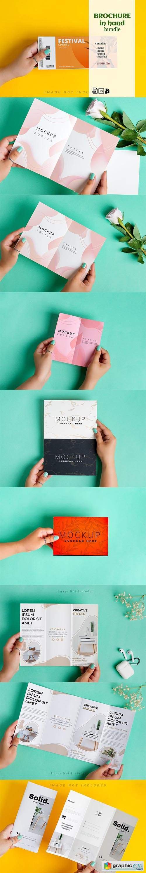 Brochure Mockup in Hand Kit